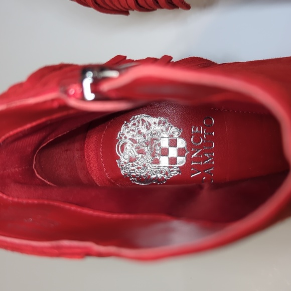 Vince Camuto Amenala Peep Toe Side Zip Bootie Size 8.5 - Picture 9 of 12